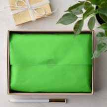 Papel de seda verde neón personalizado
