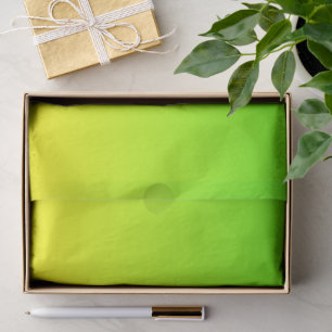 Papel De Seda Verde neón y degradado de color de amarillo neón