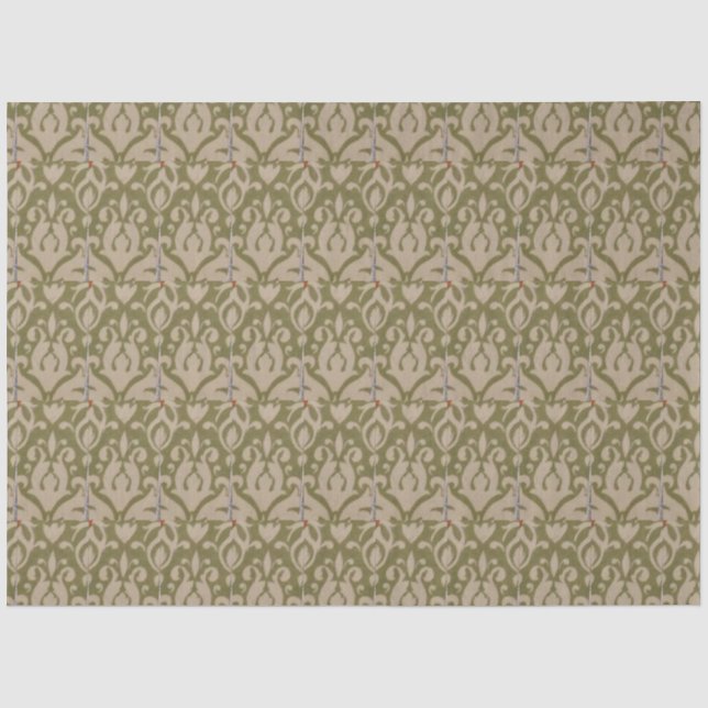 Papel De Seda Verde Oliva  (Anverso)