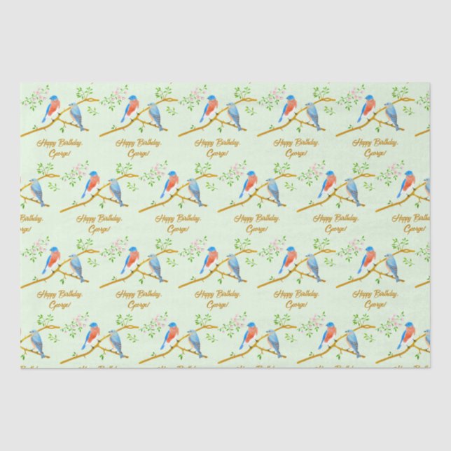 Papel de seda verde pálido de azulejos (Anverso)