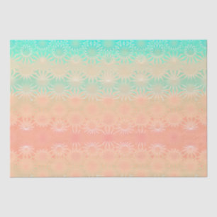 Papel De Seda Verde, Peach, Melón y Coral