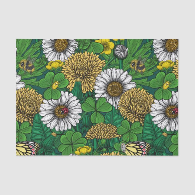 Papel De Seda Verde primavera (Anverso)