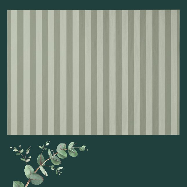 Papel De Seda Verde Sage Claro y Oscuro Rayado (Subido por el creador)