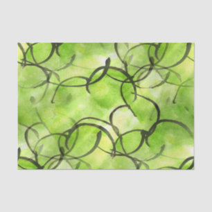 Papel De Seda verde vanguardista del fondo de la pintura de la