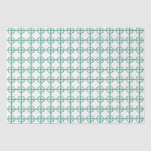 Papel De Seda Verde y azul