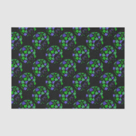 Papel De Seda Verde y azul de la diva africana