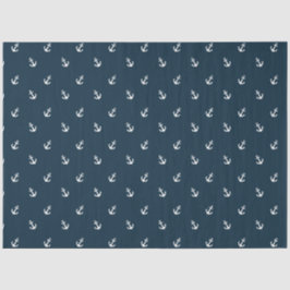 Papel De Seda Verde y Azul Marino Diseño de la Serie Náutica 16