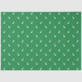 Papel De Seda Verde y Azul Marino  Serie Náutica Diseño 11