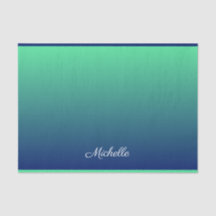 Verde y azul personalizados sombríos