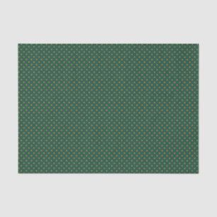 Papel de seda verde y lunares de calabaza (pequeño
