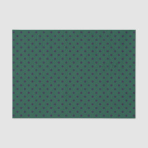 Papel de seda verde y lunares morados (grande)