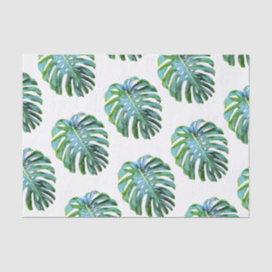 Papel De Seda Verdor tropical de la fotografía de la hoja de