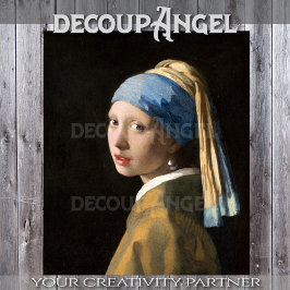 Papel De Seda Vermeer-Chica con un desenlace de Pearl Earring