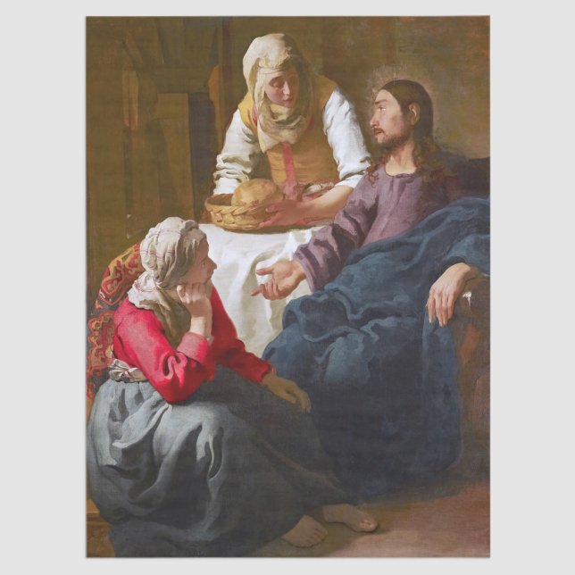 Papel De Seda Vermeer - Cristo en la Casa de Martha y María (Subido por el creador)