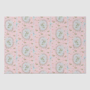 Papel De Seda Versailles Strawberrys & Ribbons Pink