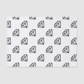 Papel De Seda Versión blanco y negro del diamante