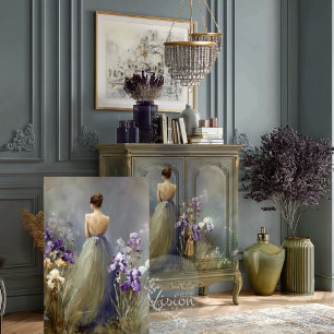 Papel De Seda Vestido de Baile Musa de la Sabiduría Iris Jardin 