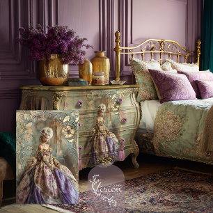 Papel De Seda Vestido de Bouffant de estilo francés de la era de