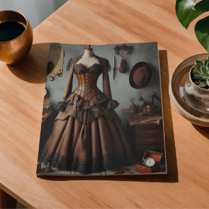 Papel De Seda Vestido de detective lady steampunk victoriano vin