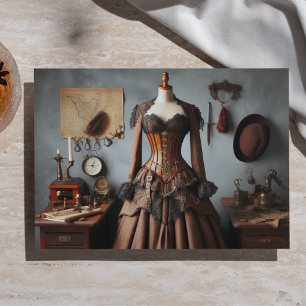 Papel De Seda Vestido de detective lady steampunk victoriano vin