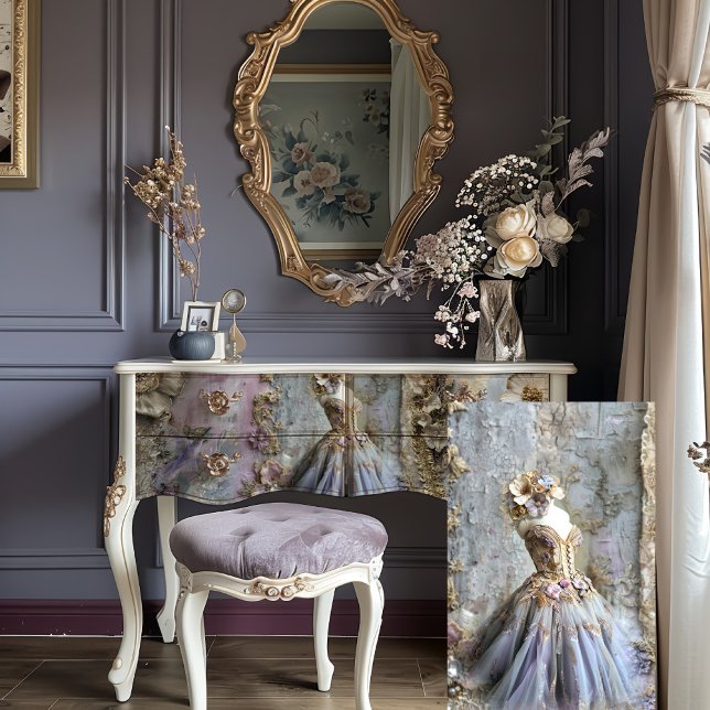 Papel De Seda Vestido de ensueño Fairy Tale Fantasia Shabby Chic (Fairy Tale Fantasia, Dream Dress, Ballerina Tutu, Vintage Mannequin, Shabby Chic, Decoupage Tissue )