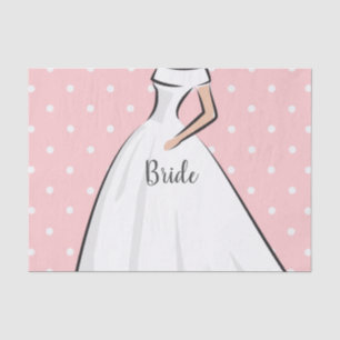 Papel De Seda Vestido de novia blanco para despedida de soltera 
