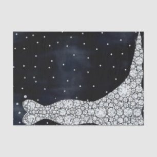 Papel De Seda Vestido de novia con diamantes Azul moderno para f