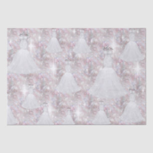 Papel De Seda Vestido de novia para fiesta de soltera luces de p