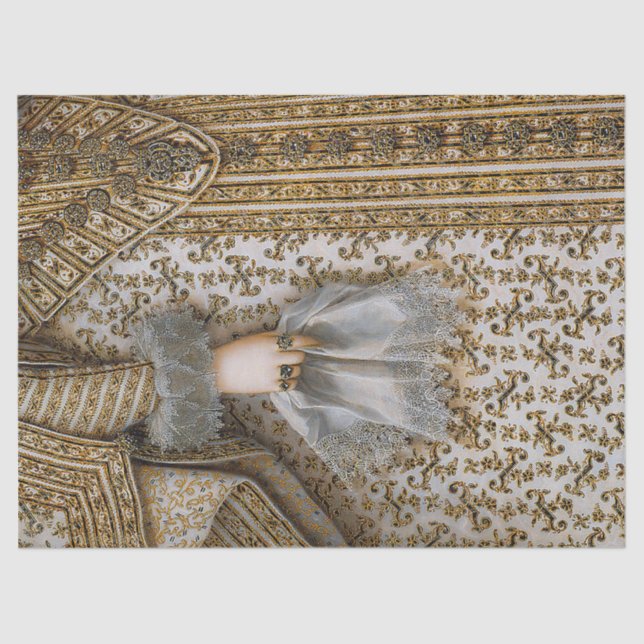 Papel De Seda Vestido real del siglo XVII (Anverso)