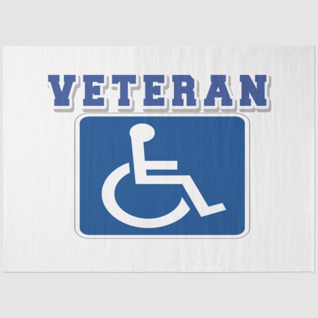 Papel De Seda Veterano discapacitado (Anverso)