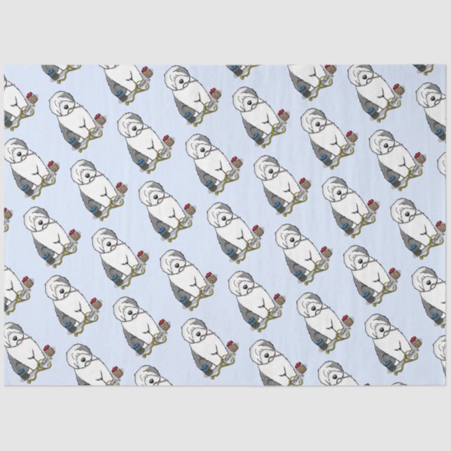 Papel De Seda Veterinario Oveja Inglés Gray 1 Cute Vet (Anverso)