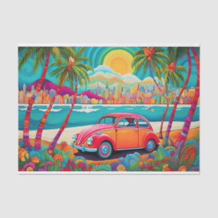 Papel De Seda Viaje de verano retro