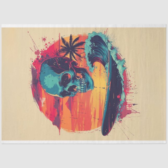 Papel De Seda Viaje en Skull Bones Surf #3 Desnudo (Anverso)