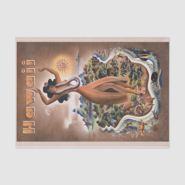 Papel De Seda ¡Viaje por Hawaii!  (Anverso)