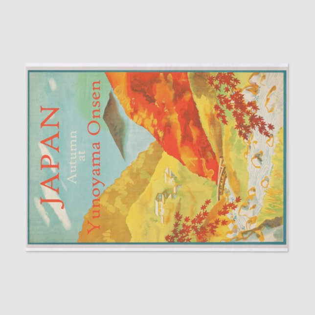 Papel De Seda Viajes de Ilustracion de época Japón (Anverso)