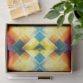 Papel De Seda Vibes antiguas en colores: elegantes formas geomét