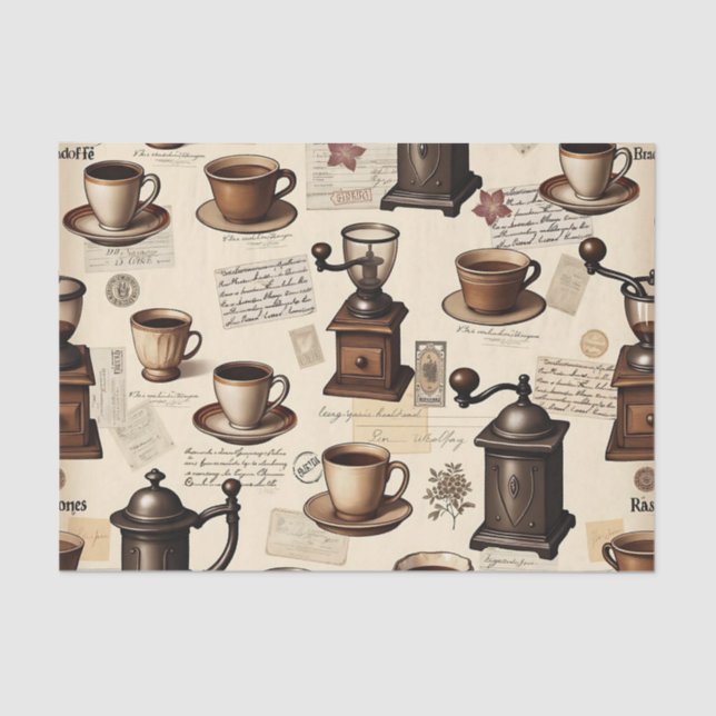Papel De Seda Vibes de café atómico: guerra moderna de café de m (Anverso)