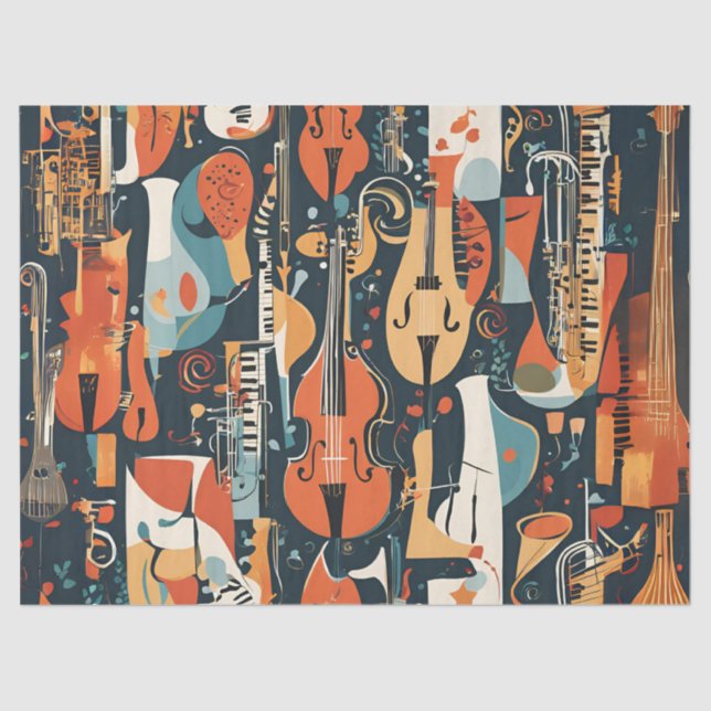 Papel De Seda Vibes de jazz singulares (Anverso)