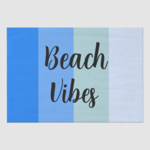 Papel De Seda Vibes de playa, franjas azules