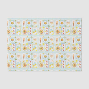 Papel De Seda Vibraciones Mediterráneas de Verano