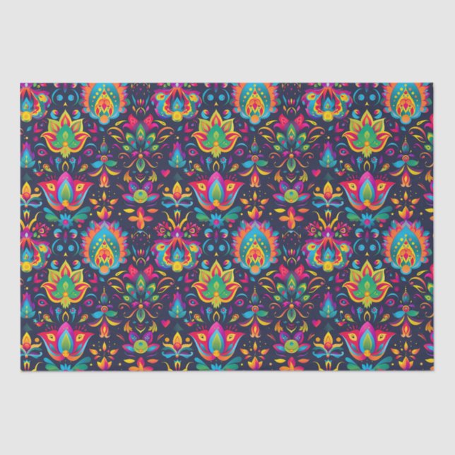 Papel De Seda Vibrant Diwali (Anverso)