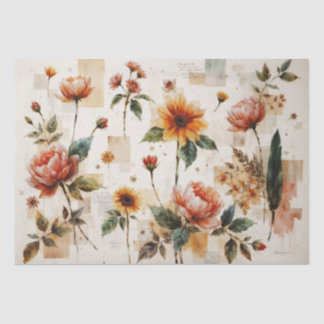 Papel De Seda Vibrant Italian-Inspired Floral Collage