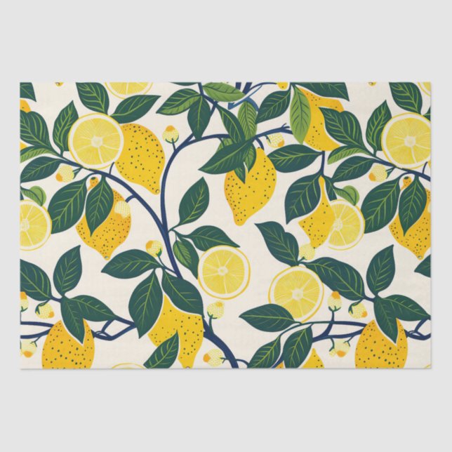 Papel De Seda Vibrant Lemon Grove (Anverso)