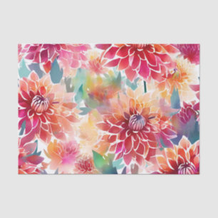 Papel De Seda Vibrante acuarela Dahlia