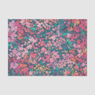 Papel De Seda Vibrante Azalea Floral