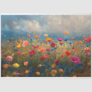 Papel De Seda Vibrante desenlace impresionista