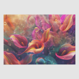 Papel De Seda Vibrante Desnudo de Burbujas Calla Lillie