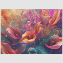 Papel De Seda Vibrante Desnudo de Burbujas Calla Lillie