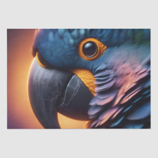 Papel De Seda Vibrante mirada: Retrato de macro de un loro color