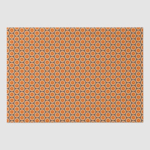 Papel De Seda Vibrante Naranja Blossom Fractal